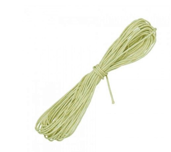 Baumwollkordel gewachst 1mm natur, 6m7